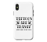 Tatouage drôle Trashy Vintage Tattoos are Trashy Sarcasm Coque pour iPhone X/XS