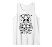 Tatouage éléphant à l'encre Amusante tatouée et Sauvage Débardeur