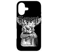 Tatouage en Forme d'ange, chérubin, Argent, Repent, Tatouage Flash Coque pour iPhone 17