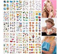 Tatouage Enfant, 30 Feuilles Mixte Tatouage Ephemere Enfant, Faux Tatouage Enfant Garcon Fille Tatoo Kit Pour Jouet Enfant Pinata Petit Cadeau Anniversaire Enfant Decoration
