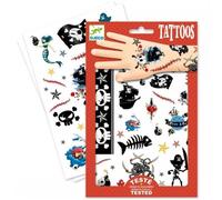 tatouage enfant 50 tatoo enfant prédécoupées Pirates Djeco tatoo temporaire enfant