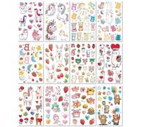 Tatouage Enfant Dinosaure, Espace, Licorne, Autocollants Mignons Pour Visage De Dessin Animé 120 * 76mm