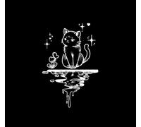 Tatouage Ephemere À Base De Plantes, Mignon Chat De Dessin Animé, Imperméable, Durée De Deux Semaines, Semi Permanents, Pour Femme, Jus, Autocollants Pour Homme, Faux Tatouagetatouages Temporaires