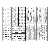 Tatouage Ephemere Alphabet Anglais Tatouage Temporaire Numérique Étanche Durable Petit Motif De Tatouage De Simulation Mâle Et Femelle Frais