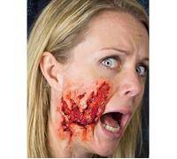 Tatouage éphémère Halloween peau écorchée par une blessure à vif effet 3D