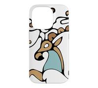 Tatouage ésotérique Prince de Glace Princesse Cerf Coque pour iPhone 14 Pro