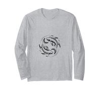 Tatouage esthétique Japonais Koi Fish Line Art Manche Longue