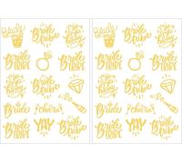 Tatouage Evjf, 2 Feuilles Team Bride Tatouages Éphémères, Autocollant De Tatouage De Mariée, Tatouage De Mariage, Tatouage Ephemere Evjf Mariage, Tatouage Evjf Accessoire (Argent)