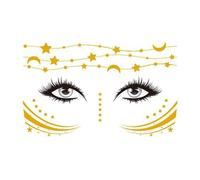 Tatouage facial temporaire étanche - Kit d'autocollants de festival, décoration mignonne multi-usages | Accessoires pour carnaval, cosplay, tenues de concert, spectacles sur scène, vacances