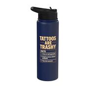 Tatouage Fact Trashy Tattoo Humour Self Expression Identity Stainless Steel Insulated Water Bottle
