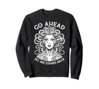 Tatouage féministe Medusa Funny My Ink Stares Back Sweatshirt