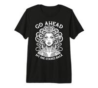 Tatouage féministe Medusa Funny My Ink Stares Back T-Shirt Haut de Gamme