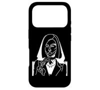 Tatouage Gothique Femme Ligne Art Alternatif Style Sombre Coque pour iPhone 17 Pro