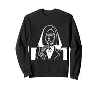 Tatouage Gothique Femme Ligne Art Alternatif Style Sombre Sweatshirt