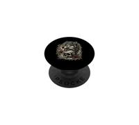 Tatouage Gothique Vintage Motif tête de Mort Loup PopSockets PopGrip Adhésif