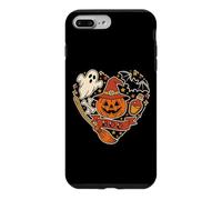 Tatouage Halloween Cœur Flash Boo Gribouillage Effrayant Coque pour iPhone 7 Plus/8 Plus