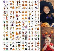 Tatouage Halloween Enfant, 30 Feuilles Etanche Tatouages Temporaires,Horrible Halloween Autocollant de Tatouage,Enfant fête d'halloween Cosplay Décorations (B)