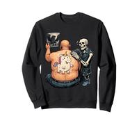 Tatouage Humoristique Licorne Squelette Trust Me I'm an Artist Sweatshirt