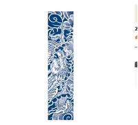 Tatouage imperméable for homme, autocollant de brassard, vague durable, fleur de Dragon, faux tatouage (24x6.3cm)(010)