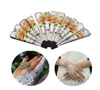 Tatouage Indien Henné Pâte Cône Pour Corps Art Dessin Temporaire Main Bras Peinture Henné Crème Couleur Blanche