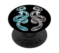 Tatouage jumeau Serpent Serpent PopSockets PopGrip Adhésif