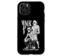 Tatouage Lincoln Washington Encre Humoristique Does A Body Good Coque pour iPhone 11 Pro