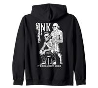 Tatouage Lincoln Washington Encre Humoristique Does A Body Good Sweat à Capuche