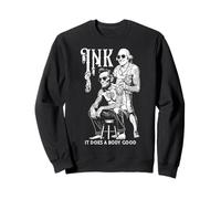 Tatouage Lincoln Washington Encre Humoristique Does A Body Good Sweatshirt
