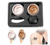 Tatouage Making Up Makeup étanche, 2 couleurs Correcteur de tatouage, couverture de cicatrice 2x10g, maquillage du corps anti-bât