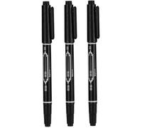 Tatouage marqueur stylo étanche peau marquage crayon Fine pointe corps encre stylo noir 3 pièces tatouages temporaires