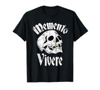 Tatouage Memento Vivere Tatouage Crâne Stoic Philosophers T-Shirt Graphique avec Valeur