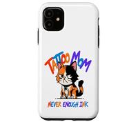 Tatouage Mom Never Enough Ink Cat Coque pour iPhone 11