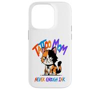 Tatouage Mom Never Enough Ink Cat Coque pour iPhone 14 Pro