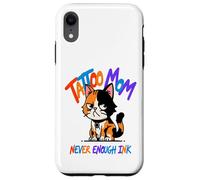 Tatouage Mom Never Enough Ink Cat Coque pour iPhone XR
