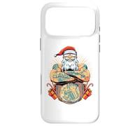 Tatouage Motard Père Noël drôle Design Vacances Noël Coque pour iPhone 17 Pro Max