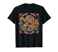 Tatouage Muay Thai Tigre de combat MMA Kickboxing Traditionnel T-Shirt