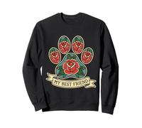 Tatouage My Best Friend Patte de Chat Rose Old School Sweatshirt