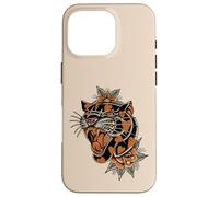 Tatouage Old School de panthère Traditionnelle américaine avec cœurs Coque pour iPhone 16 Pro