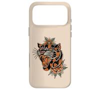 Tatouage Old School de panthère Traditionnelle américaine avec cœurs Coque pour iPhone 17 Pro Max