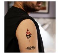 Tatouage photo de visage personnalisé, faux tatouage personnalisé amusant lavable et amovible, peut être utilisé comme cadeau amusant pour les anniversaires et les fêtes (36PC)