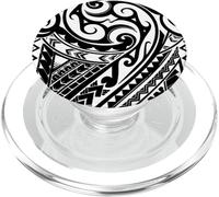 Tatouage polynésien Mignon hawaïen Tribal Samoan Motif Cool PopSockets PopGrip pour MagSafe