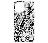 Tatouage polynésien Mignon Motif hawaïen Tribal Samoan Coque pour iPhone 13 Pro Max