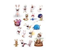 Tatouage - PTIT CLOWN - Lapins Crétins - Humoristique - 14,8 x 21 cm - Temporaires