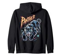 Tatouage Retro Black Panther Cosmique Années 80 Chat Léopard Jaguar Sweat à Capuche