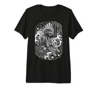 Tatouage Rhodesian Ridgeback Japan Irezumi T-Shirt Haut de Gamme