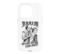Tatouage Shakespeare à l'encre Noire drôle Vintage Jeune Fille Coque pour iPhone 15 Pro