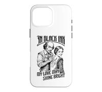 Tatouage Shakespeare à l'encre Noire drôle Vintage Jeune Fille Coque pour iPhone 16 Pro Max