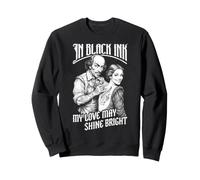 Tatouage Shakespeare à l'encre Noire drôle Vintage Jeune Fille Sweatshirt