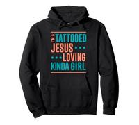 Tatouage Shirt Tatoué Jésus Loving Kinda Girl Tatoué Sweat à Capuche