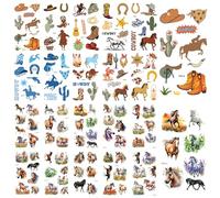 Tatouage Temporaire Chevaux 20 Feuilles Tatouage Temporaire Cheval Autocollant Cheval Tatouage Pour Enfant Respectueux De La Peau Éphémères Autocollants Chevaux Cow Boy Enfant Pour Garçons Filles